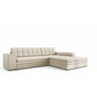 ECKSOFA Lusaka Mit Schlaffunktion - Creme, Holzwerkstoff/Textil (198/292cm) - Fun Möbel