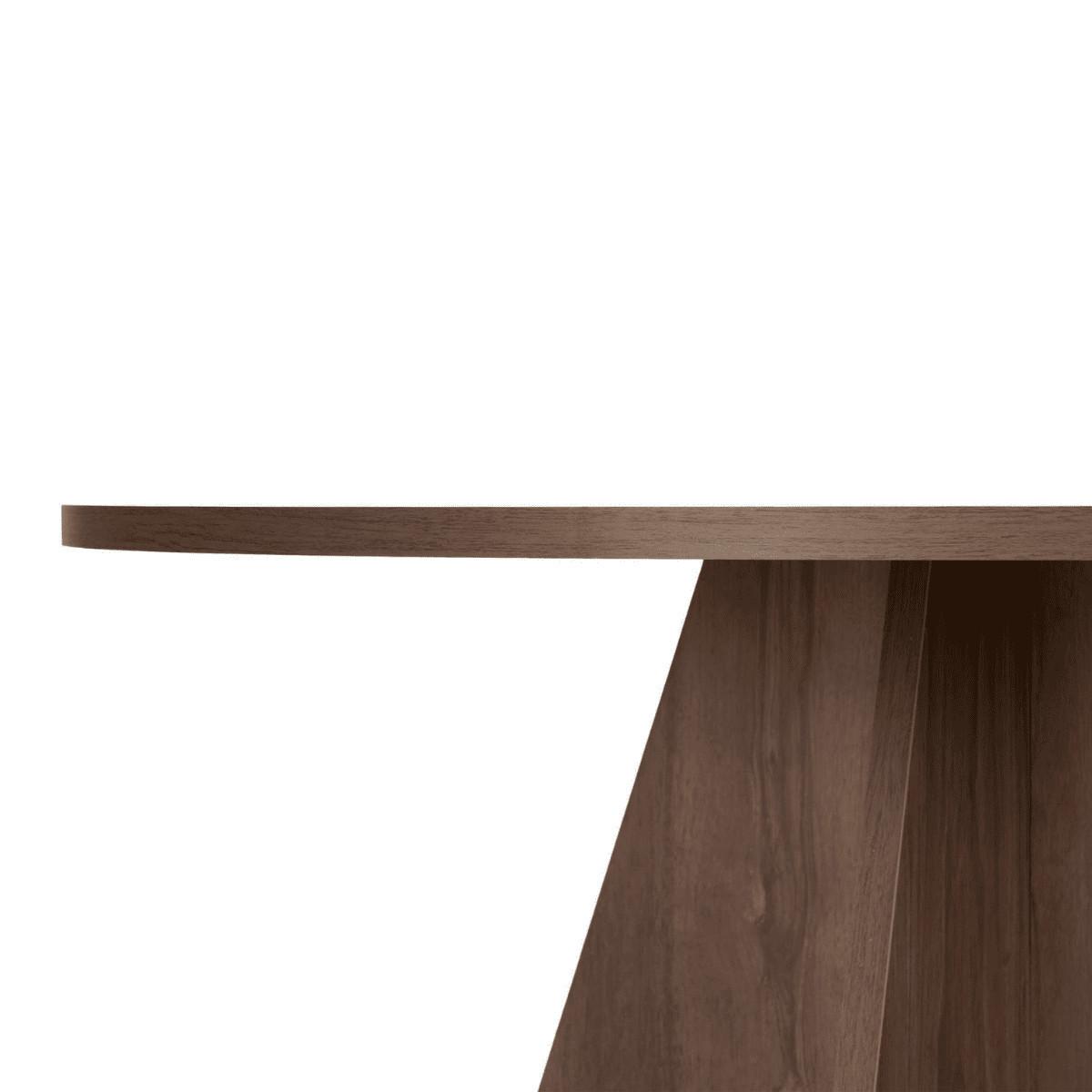 ESSTISCH mit rundem Tischplatte D120 cm 120/120/75 cm - Naturfarben, Holzwerkstoff (125/120/75cm) - Calicosy