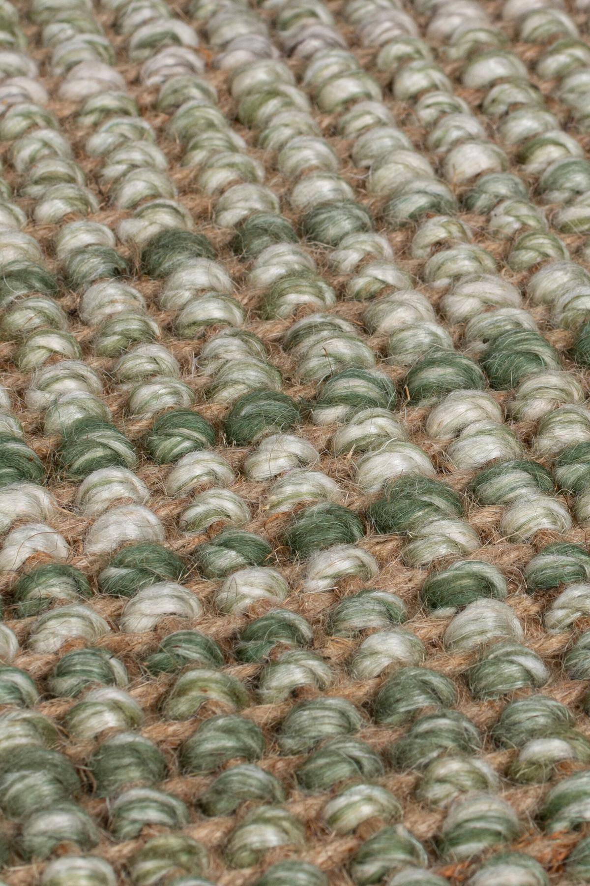 JUTETEPPICH handgewebt WEAVER, einfarbig, Grün, 200 x 290 cm - Grün, Textil (200/290cm) - KADIMA DESIGN