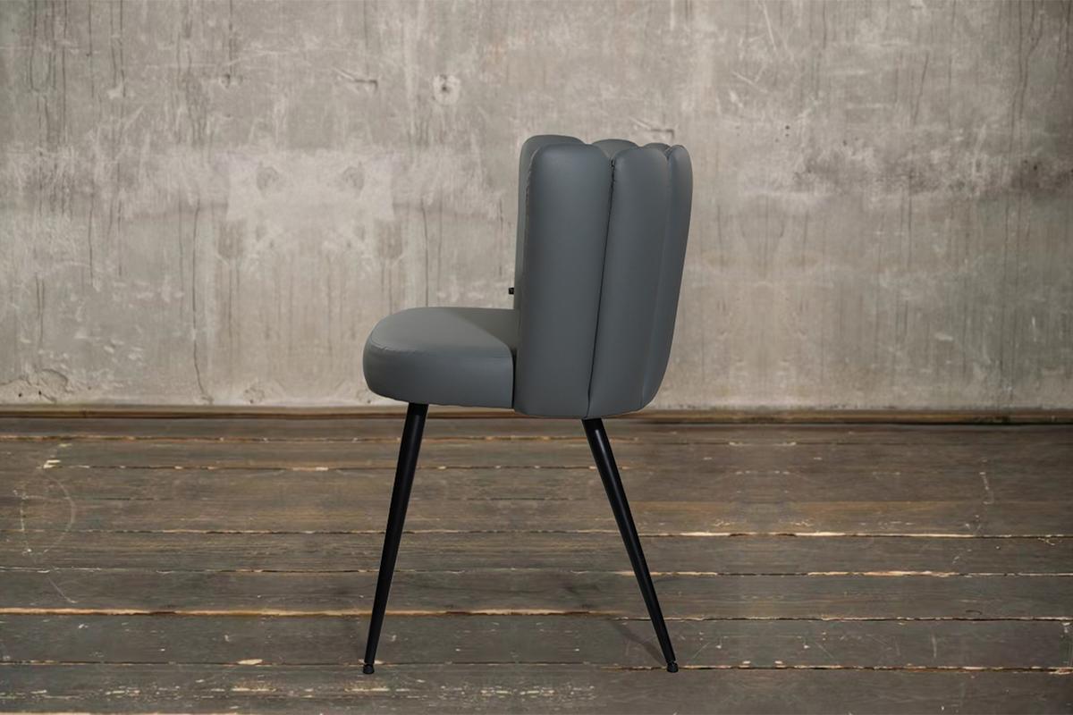 ESSZIMMERSTUHL JADA Grau Kunstleder (1er-Set) - Grau, Kunststoff/Textil (59/79/55cm) - KAWOLA