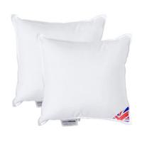FÜLLKISSEN 2er-Set – 35/35 cm, Super-Mikrofaser - Weiß, Textil (35/35cm) - Homescapes