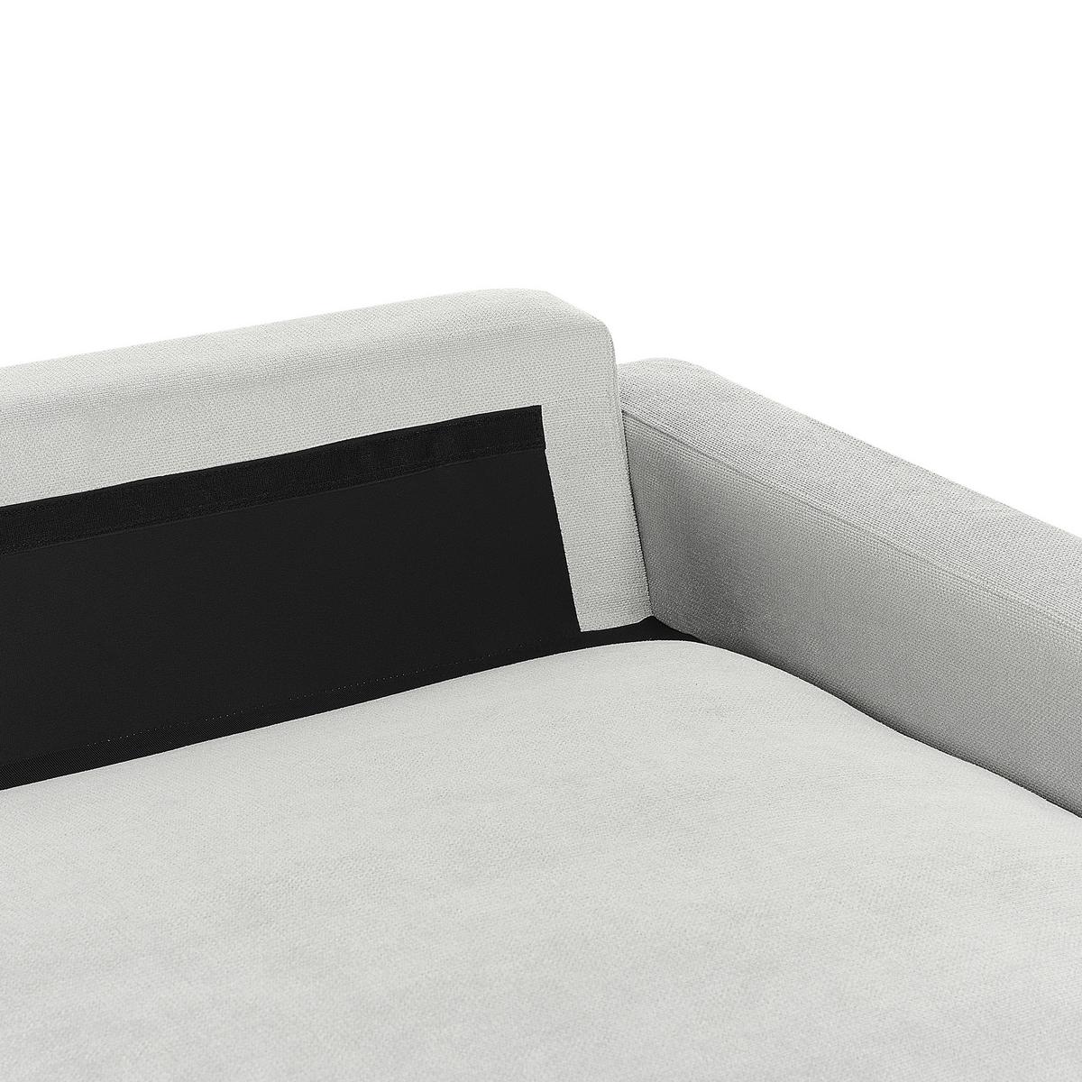 3-SITZER-ECKSOFA hellgrau rechtsseitig Maloy - Schwarz/Grau, Textil (272/189cm) - Beliani