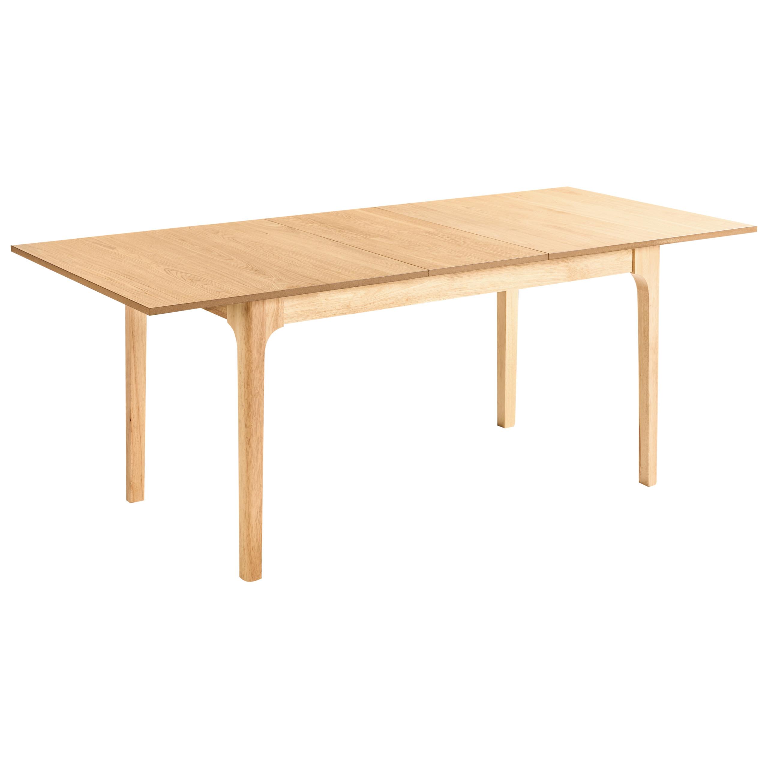 ESSTISCH ausziehbar Helle Esche 160-200/90 cm Delmas - Hellbraun, Holzwerkstoff (160/90/76cm) - Beliani