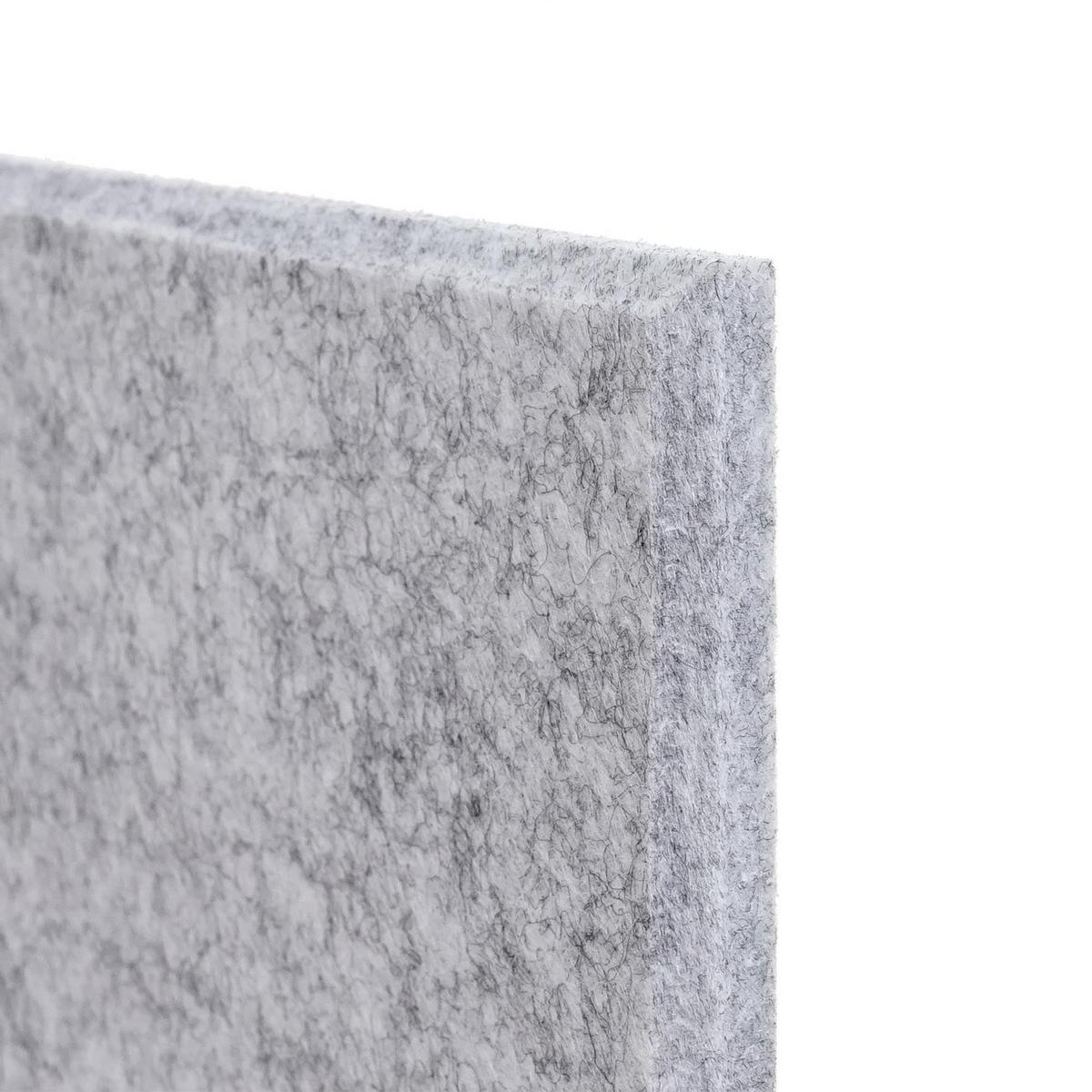 AKUSTIKWANDPANEEL Hellgrau Komplett-Set - Hellgrau, Textil (50/50/1cm) - MCW