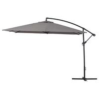 SONNENSCHIRM ilios 3 Grau - Grau, Metall (300/300cm) - Habitat Garten