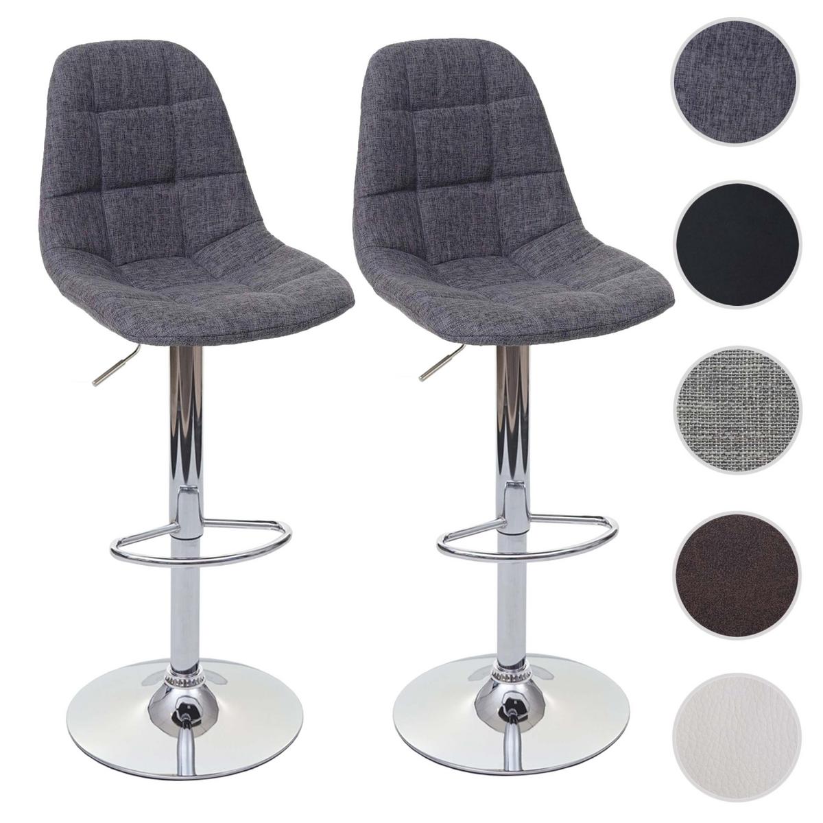 BARHOCKER Grau 2er-Set - Grau, Textil (43/115/47cm) - MCW