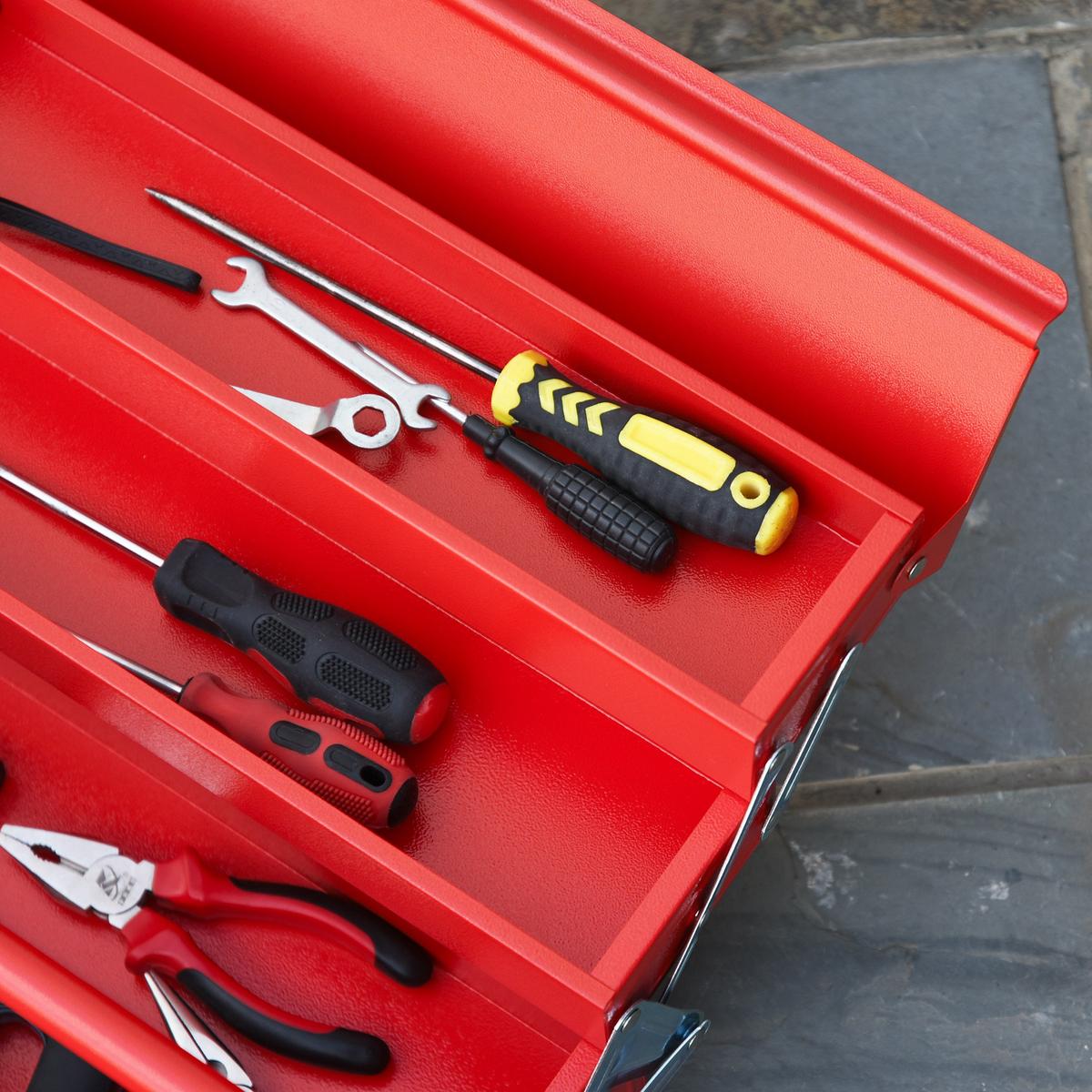 WERKZEUGKOFFER - Rot, Metall (20/41/56cm) - DURHAND