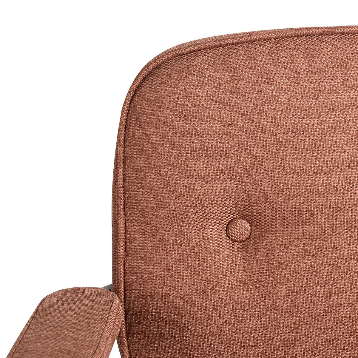 SCHREIBTISCHSTUHL Stoff Goldbraun Pawnee - Goldfarben, Textil (64/88/64cm) - Beliani
