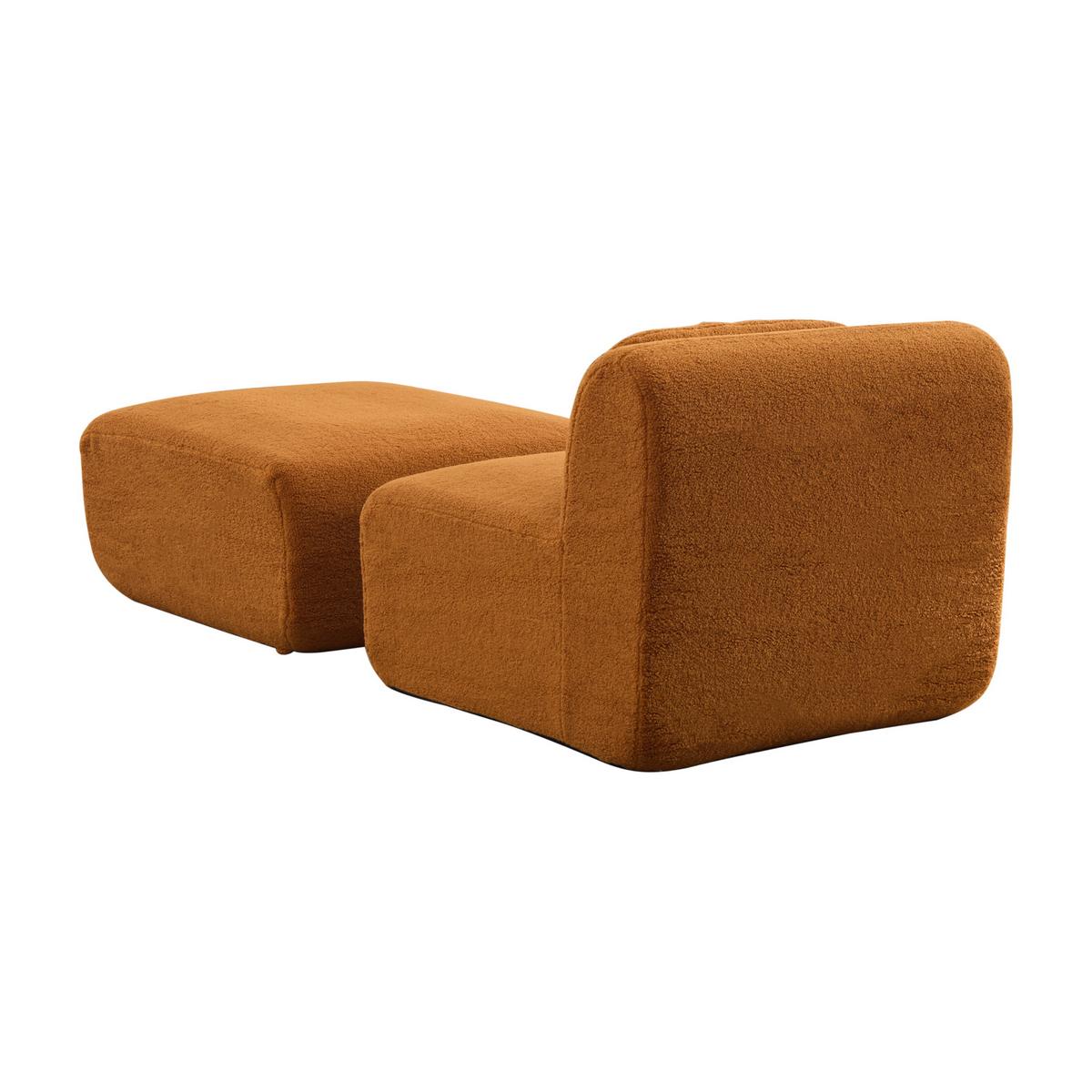 MODULARES SOFA Chenille Caramel 30D Schaumstoff Haustierfreundlich - Cognac, Textil (79/71/177cm) - Urban Meuble