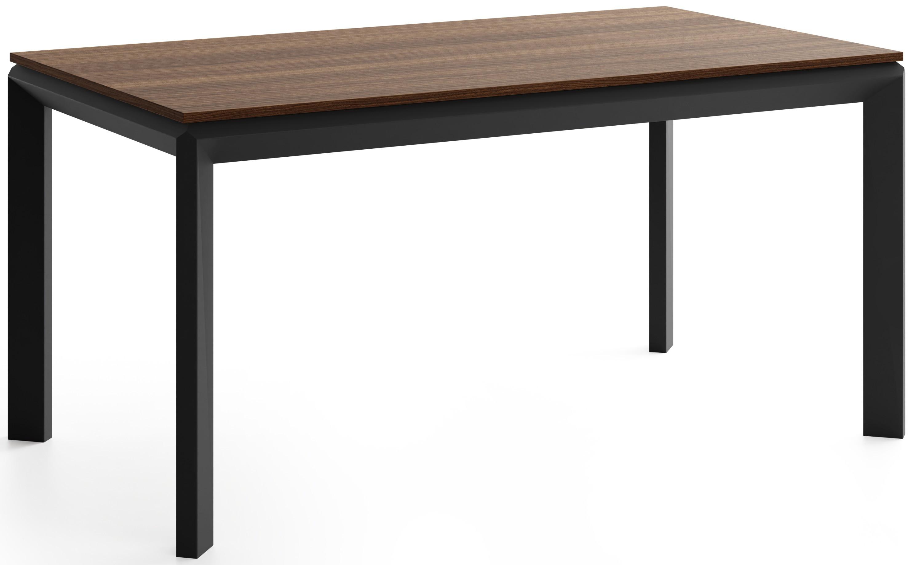 ESSTISCH Elan rechteckig ausziehbar verlängerbar mit Schwarzen Metallbeinen, Walnuss Braun 160-250/90/76 cm - Walnussfarben/Schwarz, Holzwerkstoff/Metall (90/250/76cm) - WFL GROUP