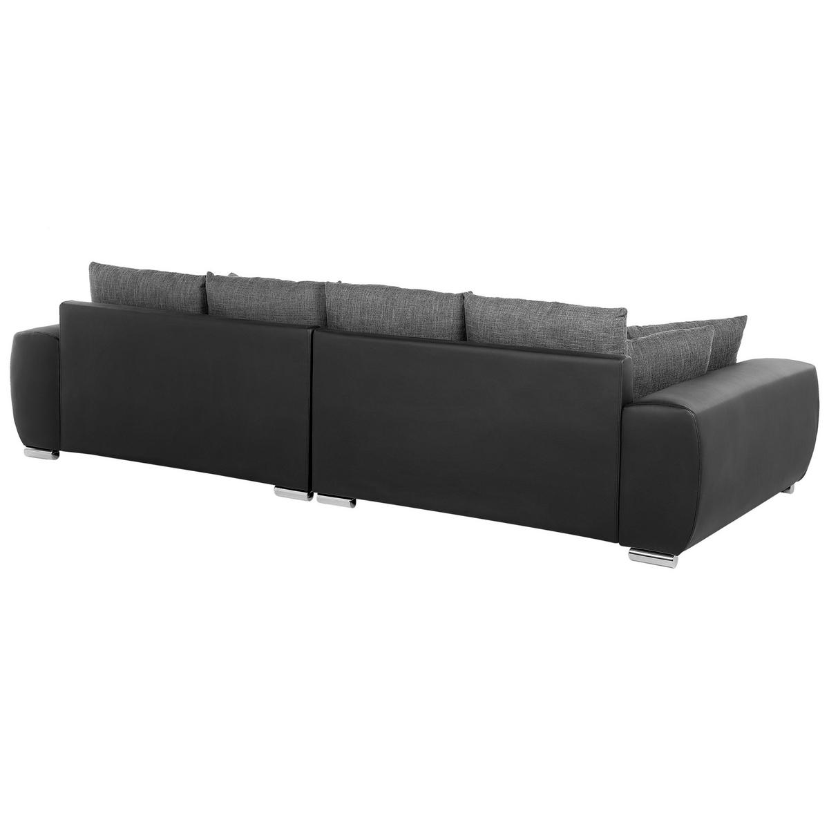 4-SITZER-SOFA Polsterbezug Dunkelgrau Torpo - Dunkelgrau, Textil (308/84/136cm) - Beliani