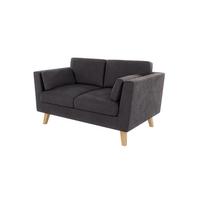 2-SITZER-SOFA Mario Graphit Microfaser - Hellbraun/Graphitfarben, Holz/Buchenholz (152/90/89cm) - S-Style Möbel
