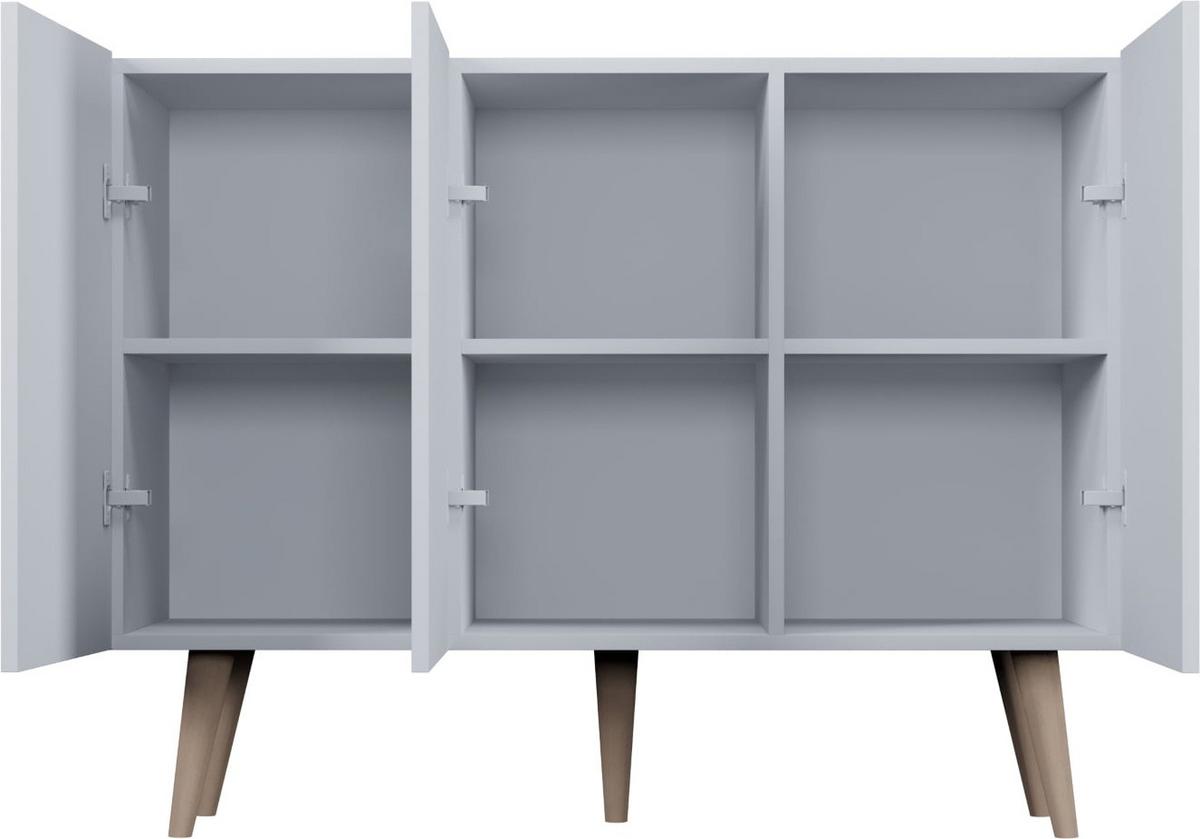 SIDEBOARD Ivy 120/95/40 cm in Weiß - Hellbraun/Weiß, Holz/Holzwerkstoff (120/95.5/39.9cm) - WFL GROUP
