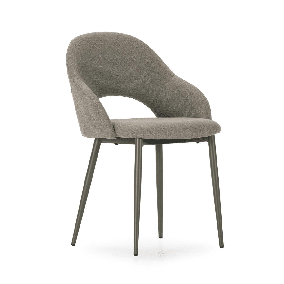 STÜHLE 2er-Set mit Stoffbezug und Metallfüßen 57/84/54 cm - Grün, Textil (57/84/63.5cm) - Calicosy