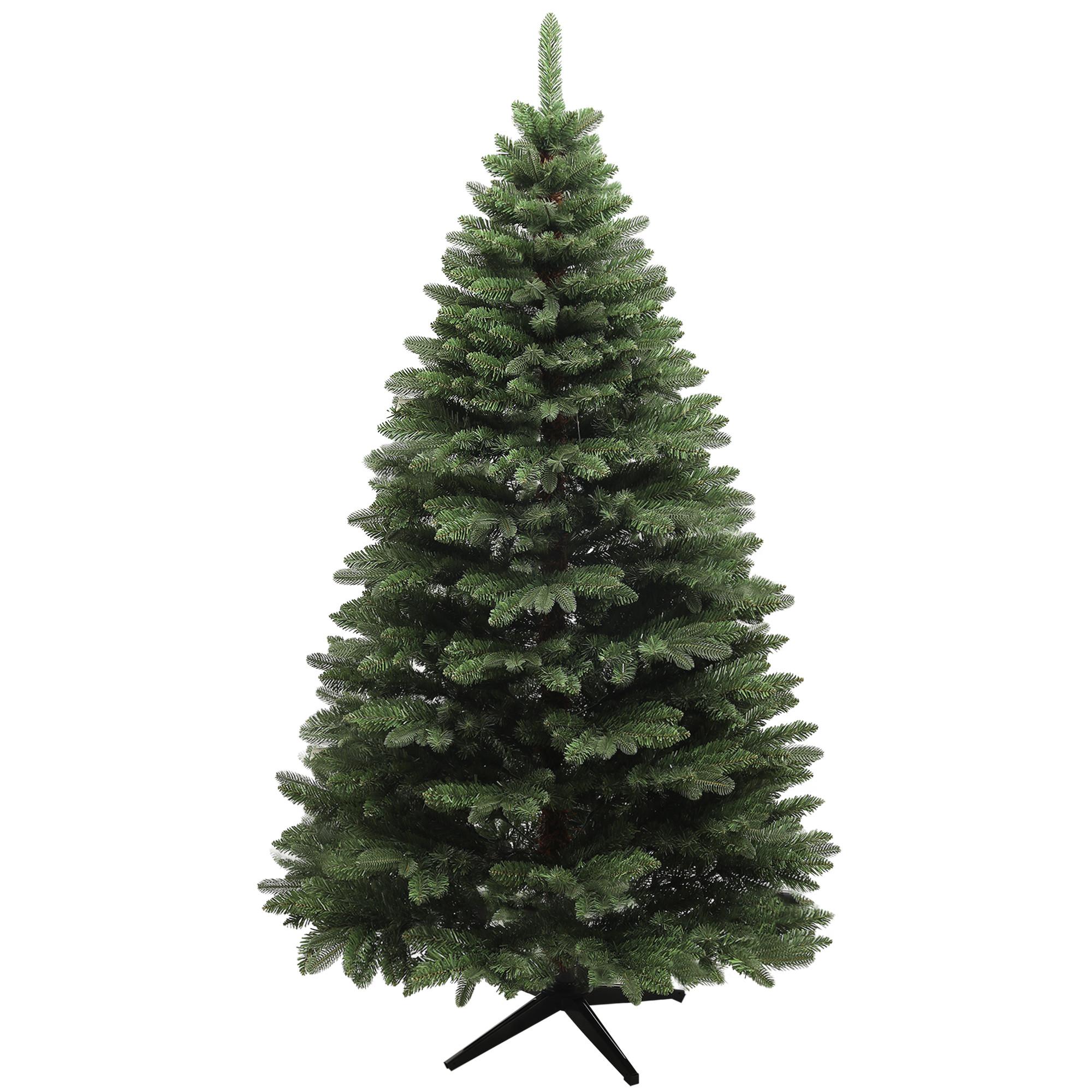 WEIHNACHTSBAUM 180 cm, Kunsttanne, stabile Metallbasis, Grün - Grün, Kunststoff (180cm) - HOMCOM