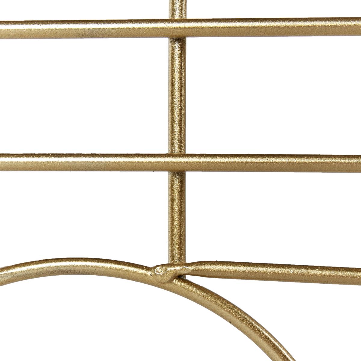RAUMTEILER 3-teilig Gold 100 cm 170 cm Turania - Goldfarben, Metall (100/170/1cm) - Beliani