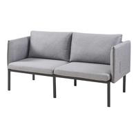 2-SITZER-SOFA Kamar - Grau, Holz/Textil (158/69/63.5cm) - [en.casa]