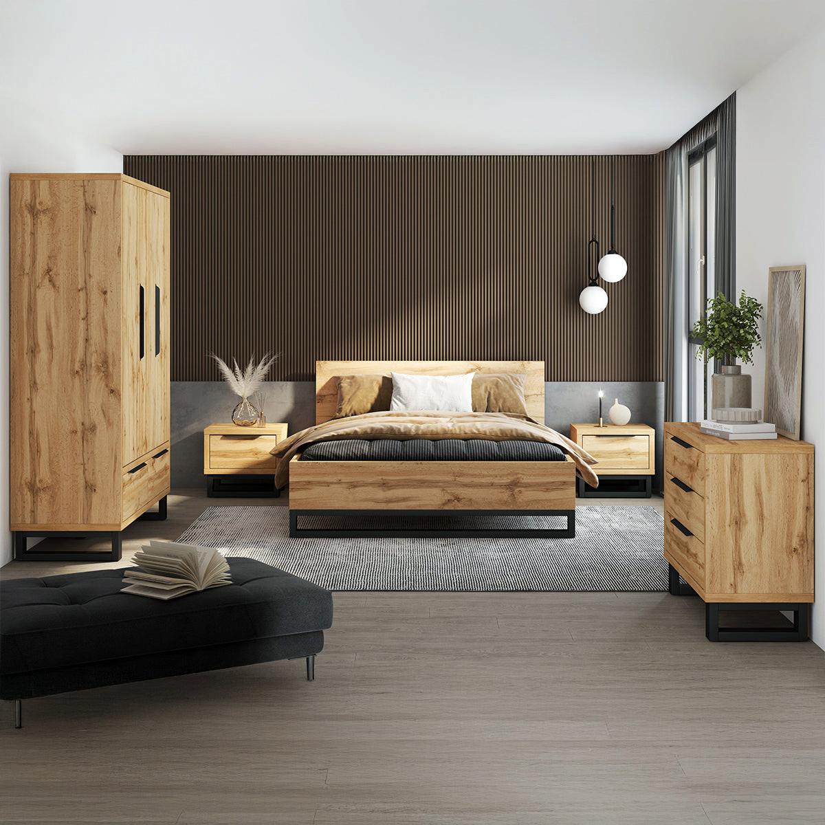 NACHTTISCH Eden Holz - Braun, Holzwerkstoff (55/49/45cm) - Petits-meubles