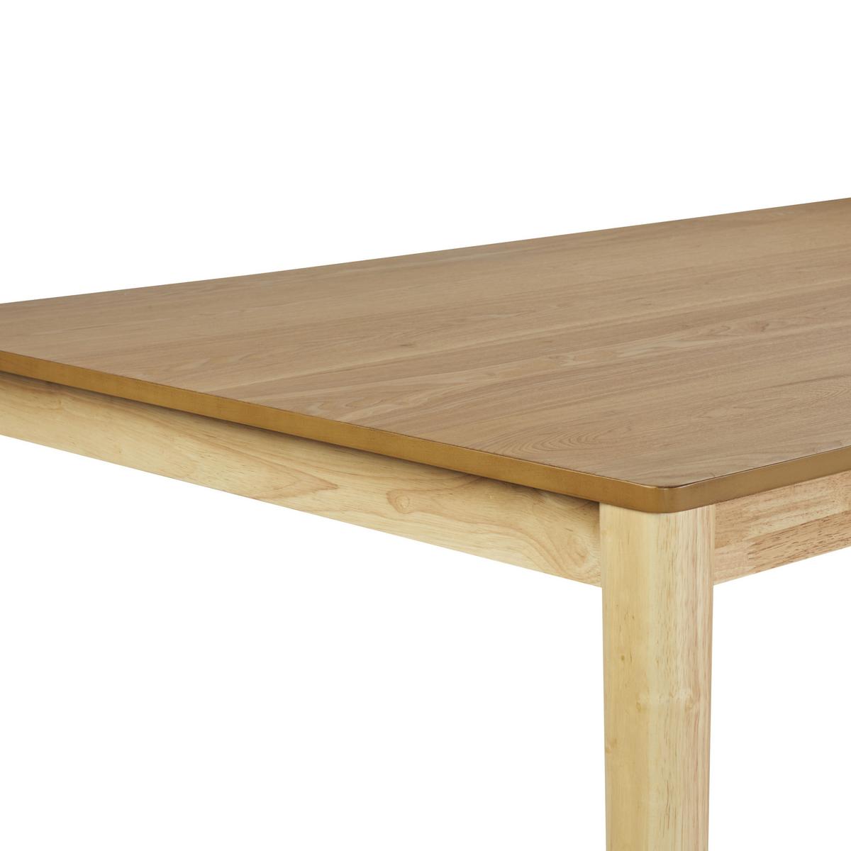 ESSTISCH 200/100 cm Helles Holz Ermelo - Hellbraun, Holzwerkstoff (100/100/76cm) - Beliani