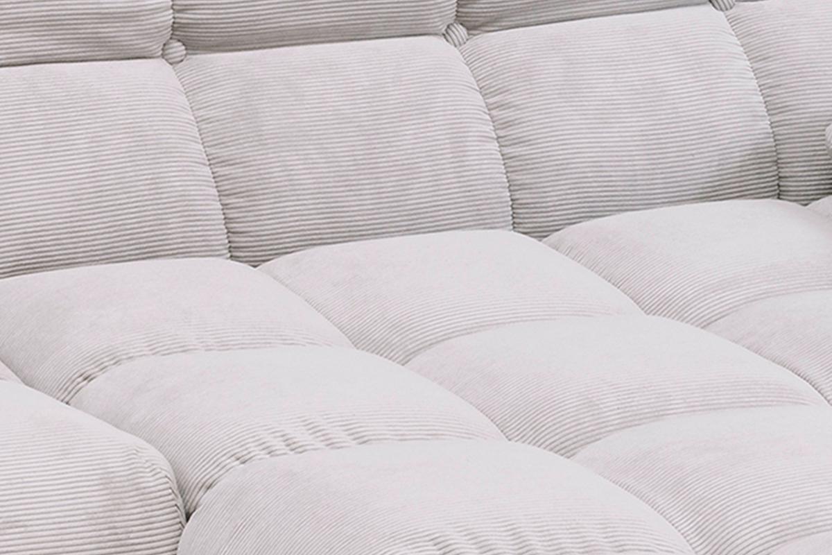 SITZGRUPPE VIVIEN 3ER SET Silber Cord (1er-Set) - Silberfarben, Kunststoff/Textil (510/85/359cm) - KAWOLA