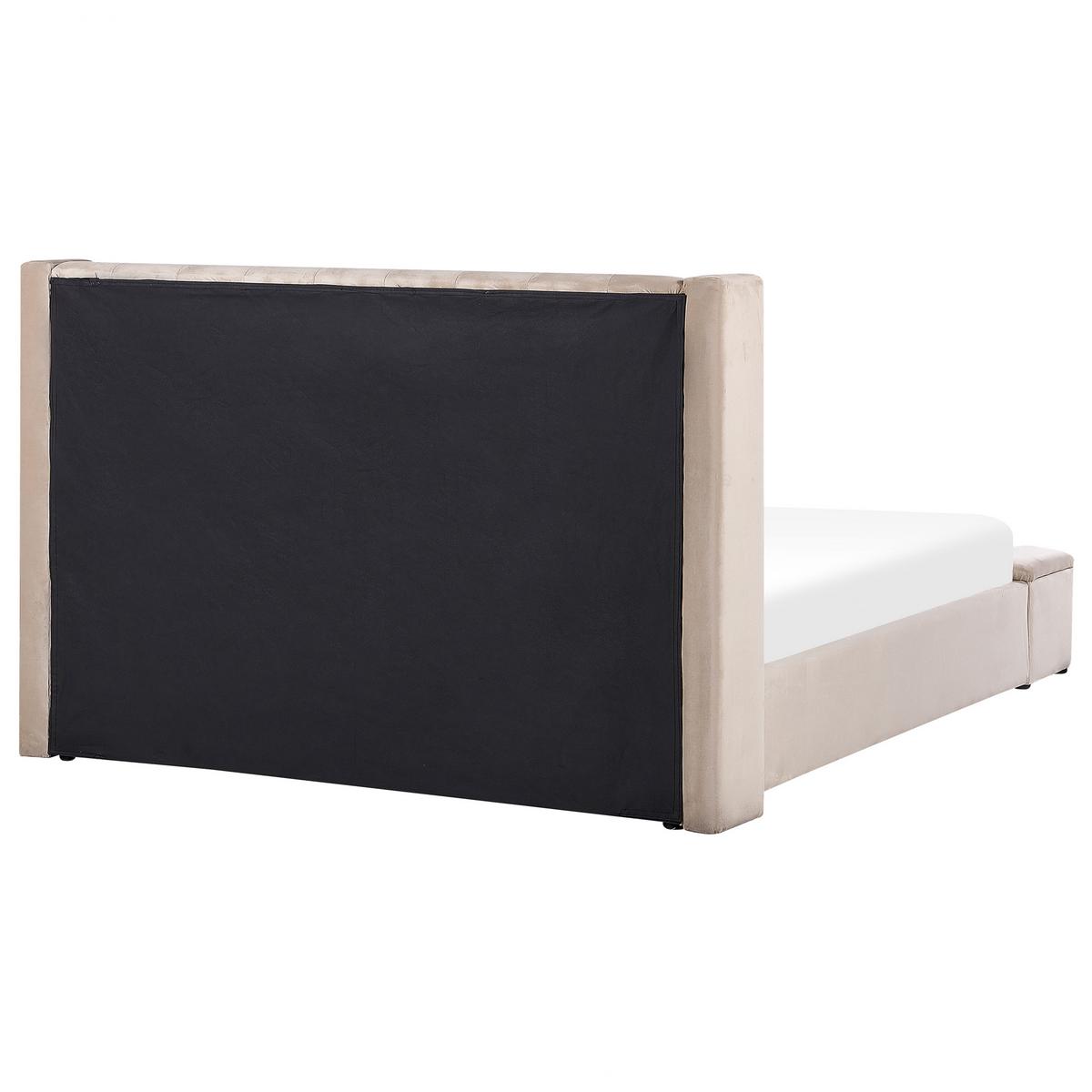POLSTERBETT 180/200cm Beige Noyers - Beige, Textil (180/200cm) - Beliani