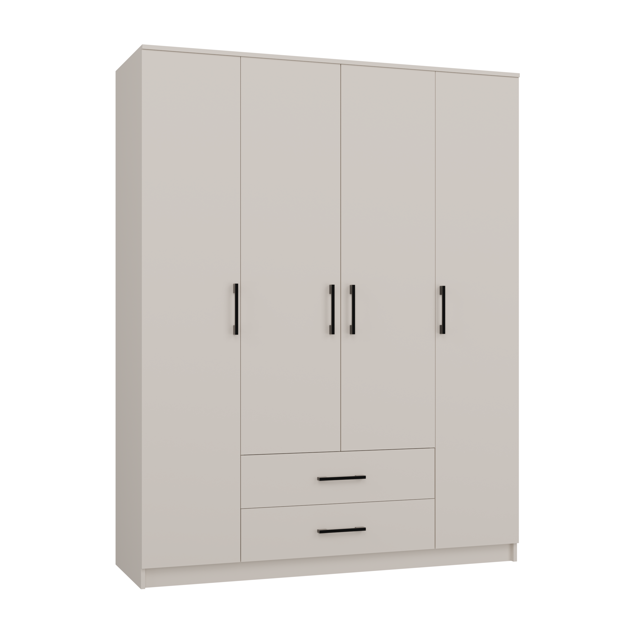 KLEIDERSCHRANK Kaszmir 160/205/52 - Kaschmir, Holzwerkstoff (160/205/52cm) - RAUMHIRSCH FURNITURE