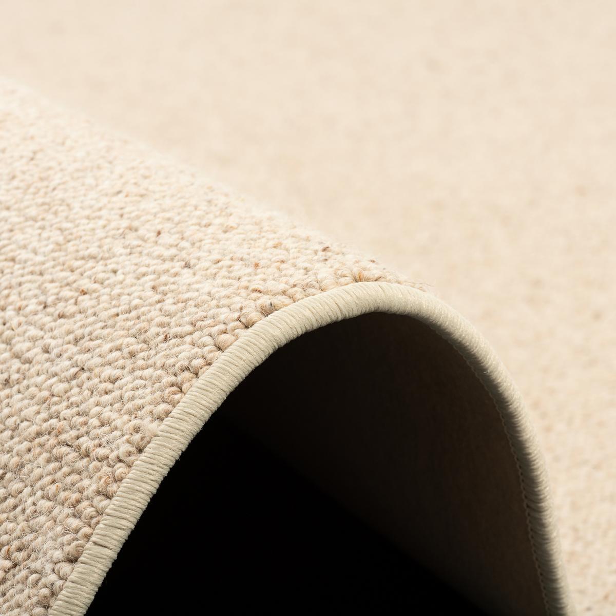 NATUR TEPPICH LÄUFER WOLLE BERBER - Beige, Textil (100/200cm) - Snapstyle