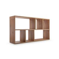 BÜCHERREGALE MOSAICO 150,5 / 80,5 / 34 cm Eichefarben - Eichefarben, Holzwerkstoff (150.5/80.5/34cm) - MASSENO