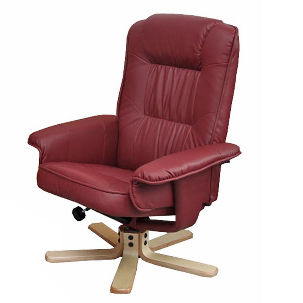 RELAXSESSEL Bordeaux - Bordeaux, Textil (80/100/70cm) - MCW
