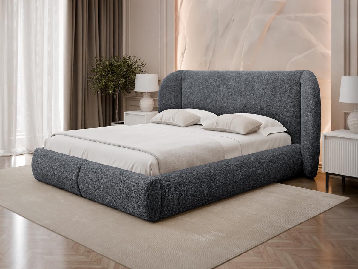 POLSTERBETT Jamika - Grau, Holz/Textil (180/200cm) - MIRJAN24