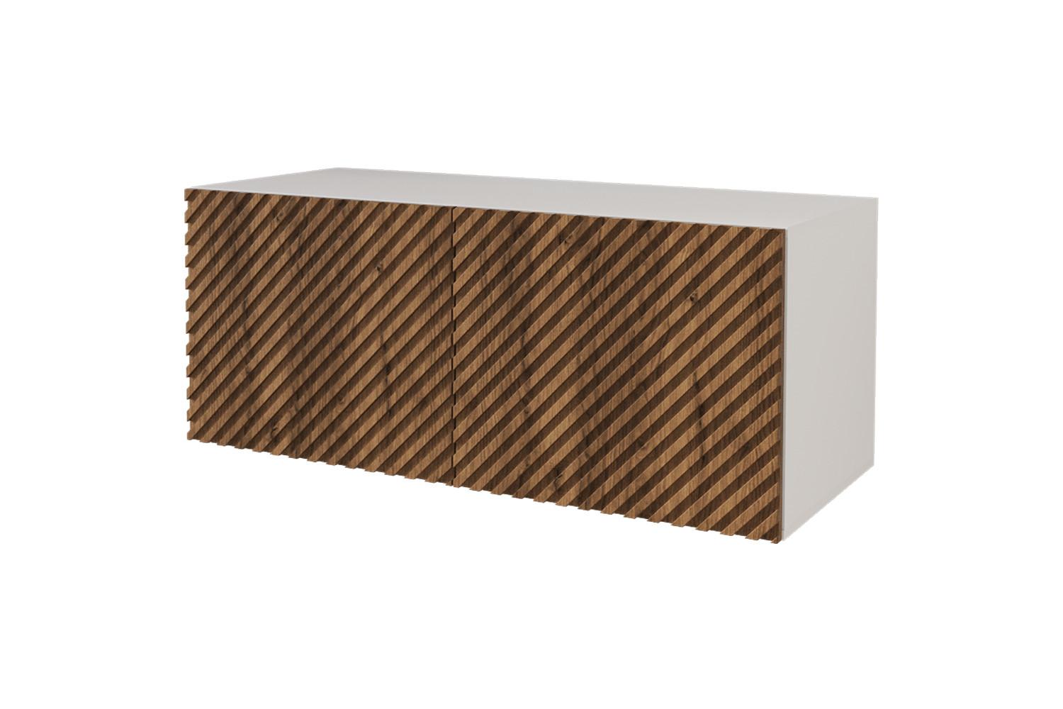 LOWBOARD ZENO-W 100x40x40 cm - Weiß / Schwarz - Schwarz, Holzwerkstoff (100/40/40cm) - ALTDECOR
