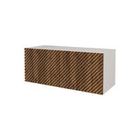 LOWBOARD ZENO-W 100x40x40 cm - Weiß / Schwarz - Schwarz, Holzwerkstoff (100/40/40cm) - ALTDECOR