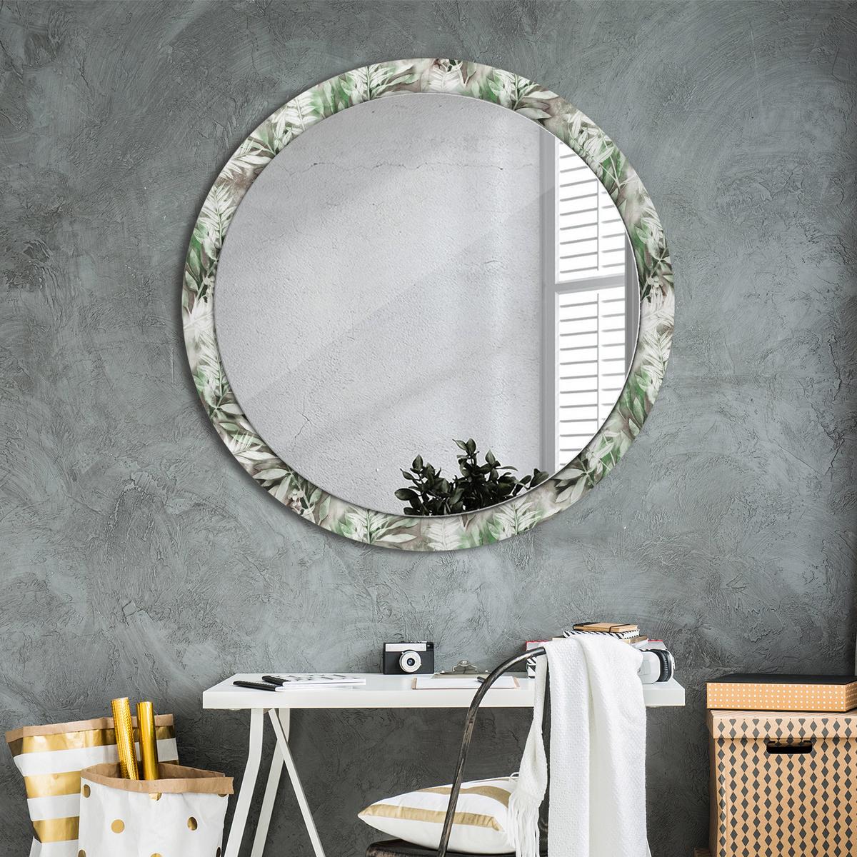 SPIEGEL Rund Ø 100 cm mit Aufdruck - Multicolor, Glas (100/100/0.4cm) - Wallfluent