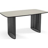ESSTISCH Cavaro rechteckig oval ausziehbar, Beige Cashmere 180-256/90/76 cm - Kaschmir/Beige, Holzwerkstoff/Metall (90/256/76cm) - WFL GROUP