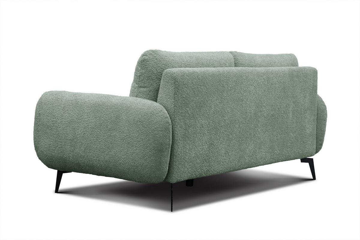 SOFA FEBE 3-Sitzer, salbeigrün - Salbeigrün/Schwarz, Holz/Textil (190/82/96cm) - Wozimo