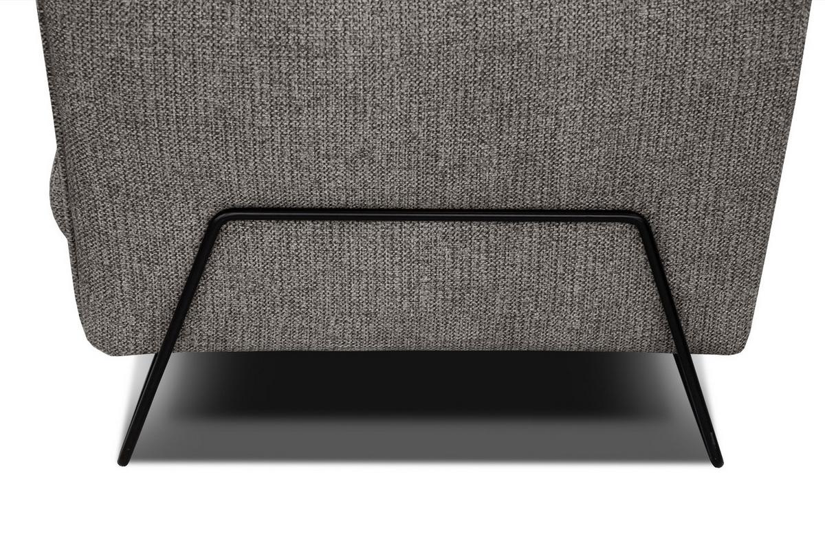 ECKSOFA HOSTEN 4-Sitzer, braun - Schwarz/Braun, Holzwerkstoff/Textil (158/269cm) - Wozimo