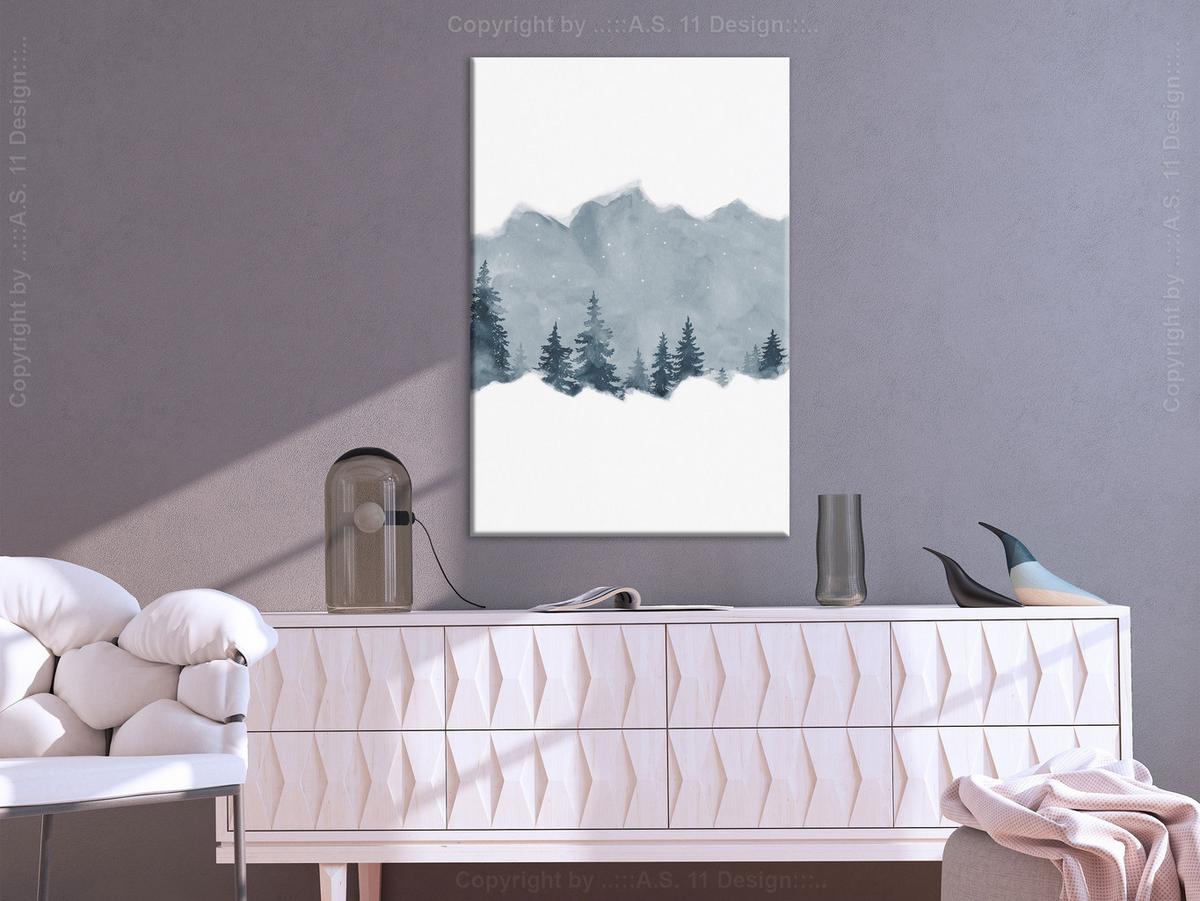 KUNSTDRUCK Weiß 40/60 cm - Weiß/Grau, Textil (40/60cm) - KUNSTLOFT