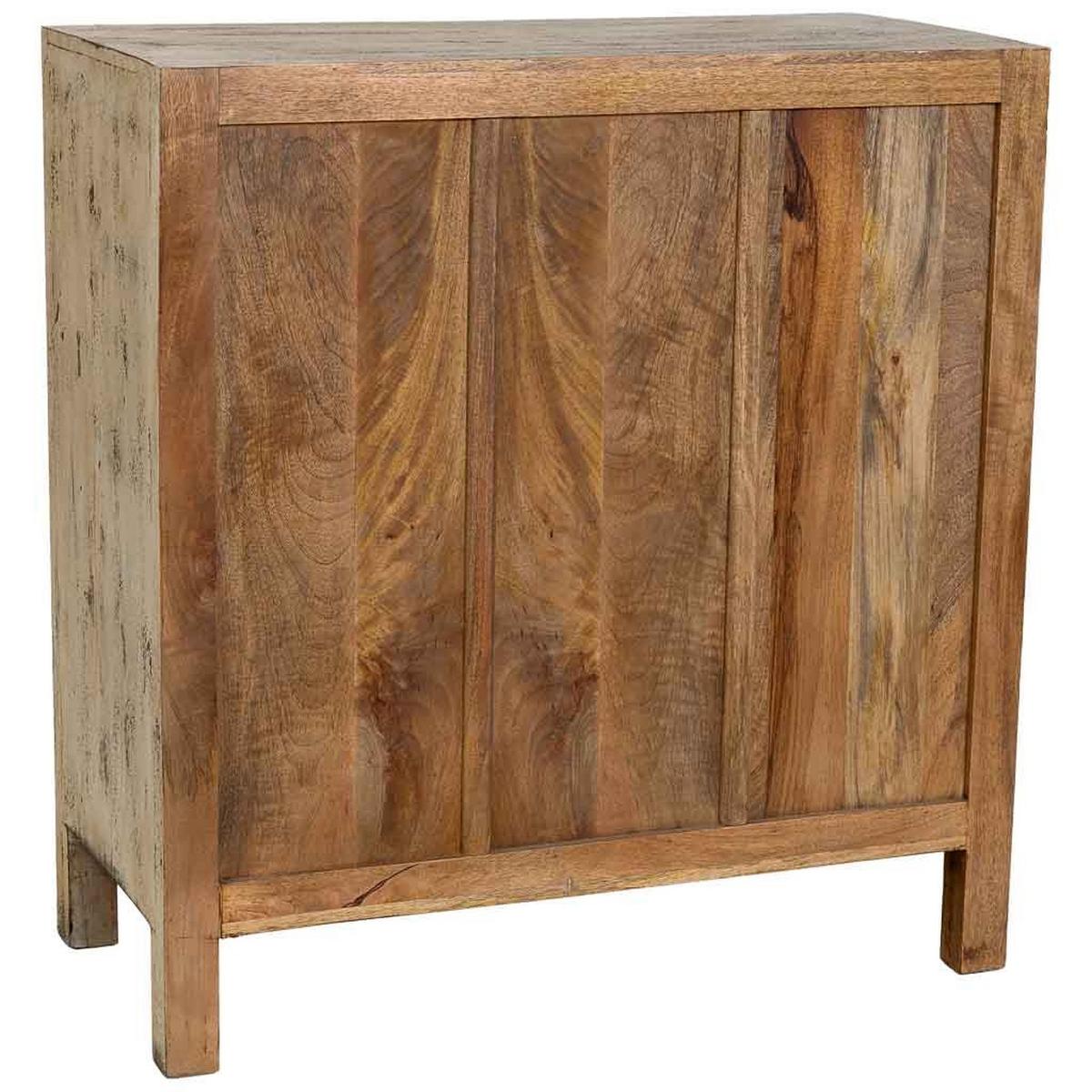 KOMMODE aus holz 85x40x90cm - Grau, Holz (85/90/40cm) - Wanderlust