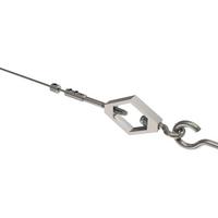 SEILSPANNGARNITUR / SEILSPANNER SET Joy Raute 500 cm Seil, Vernickelt - Silberfarben, Metall (1/3.5/5cm) - INTERDECO