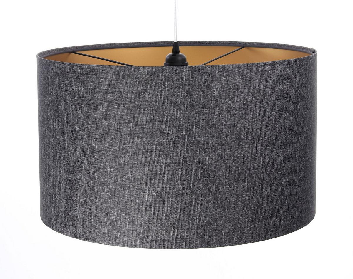 HÄNGELEUCHTE Grau 40/25 cm - Goldfarben/Grau, Kunststoff (40/0.5/25cm) - ONZENO