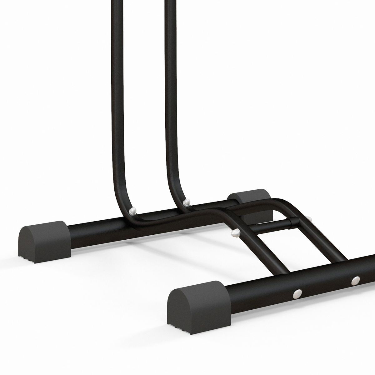 FAHRRADSTÄNDER vertikal und horizontaler Radständer für 700c Fahrräder - Schwarz, Metall (41/121/41cm) - SPORTNOW