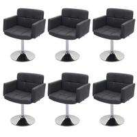 ESSZIMMERSTUHL Grau 6er-Set - Grau, Textil (60/80/55cm) - MCW