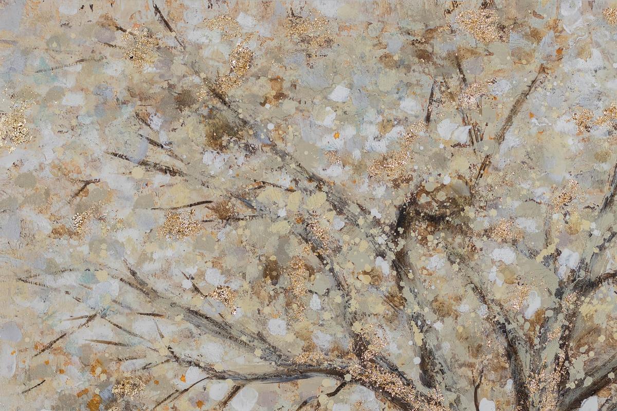 ACRYLBILD HANDGEMALT 100/75 cm - Braun, Holz/Textil (100/75cm) - KUNSTLOFT