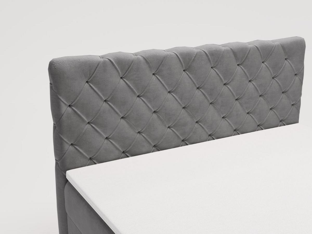 BOXBETT Lunaris 180x200 Grau - Grau, Holz/Textil (180/200cm) - Graingold