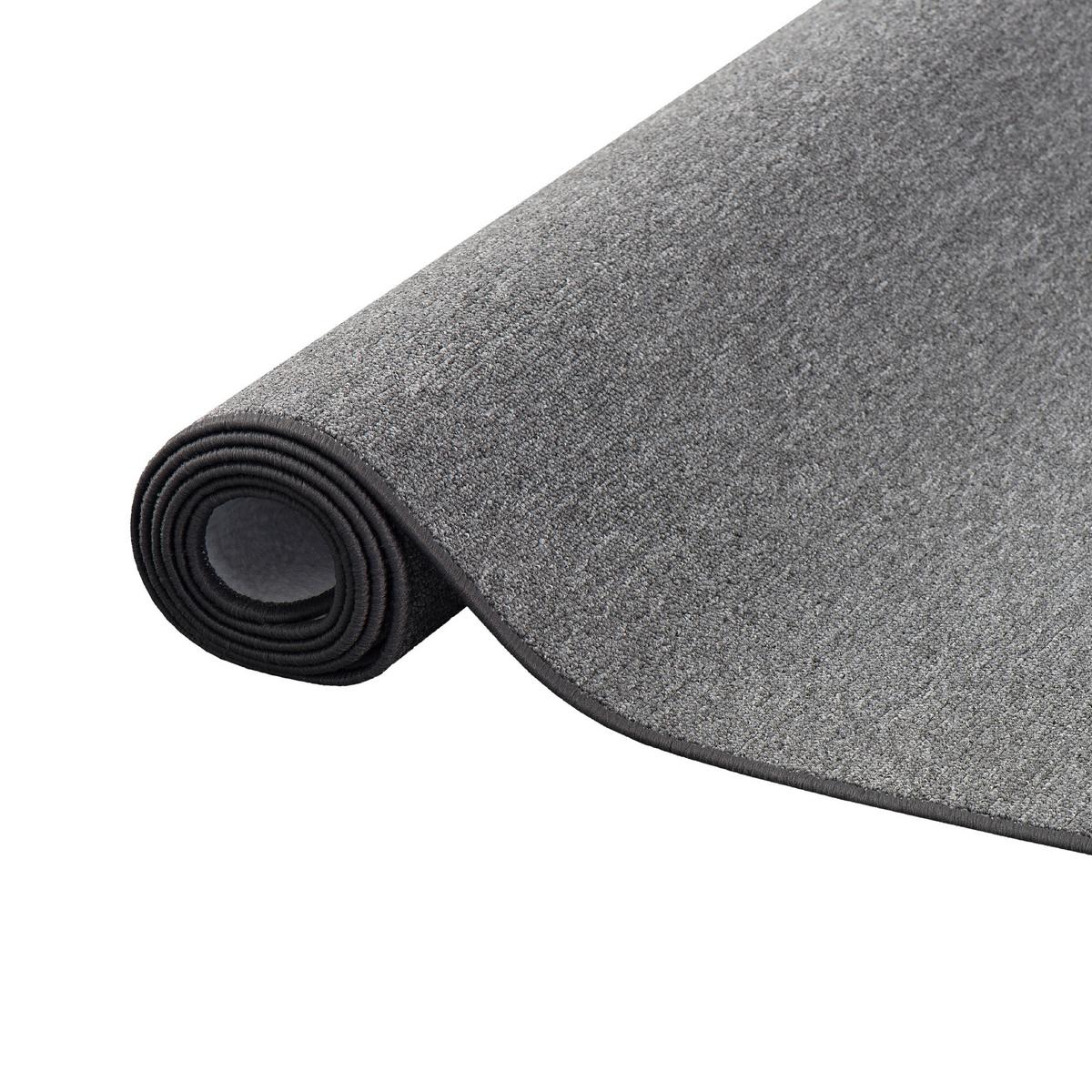 FEINSCHLINGEN VELOUR TEPPICH STRONG - Anthrazit, Textil (133/133cm) - Snapstyle