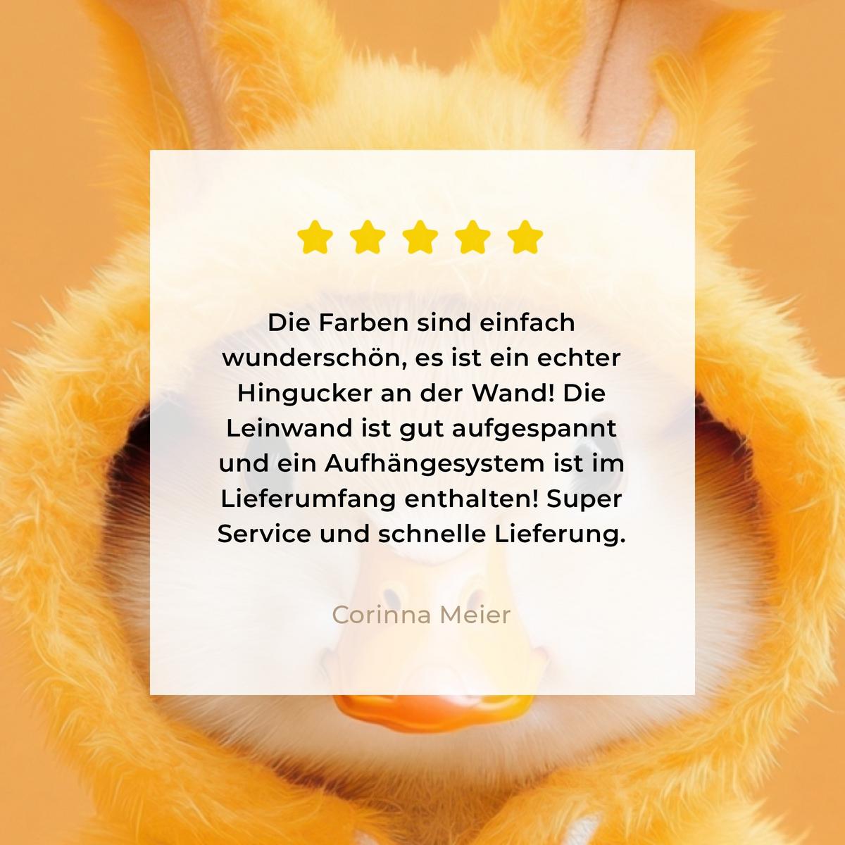 LEINWANDBILD Osterhase - Kostüm - Ente Room Decor 30x40 cm - Gelb, Textil (30/40cm) - MuchoWow