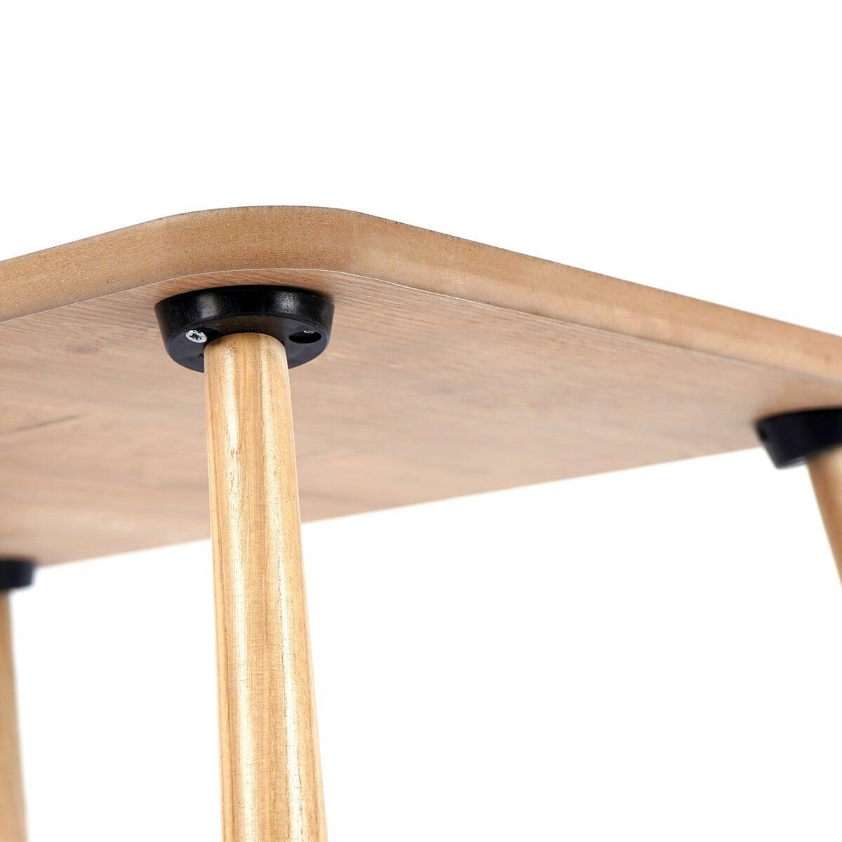 KINDERTISCH mit massivholzbeinen 60/45/54 cm - Eichefarben, Holzwerkstoff (60/48/46cm) - Calicosy