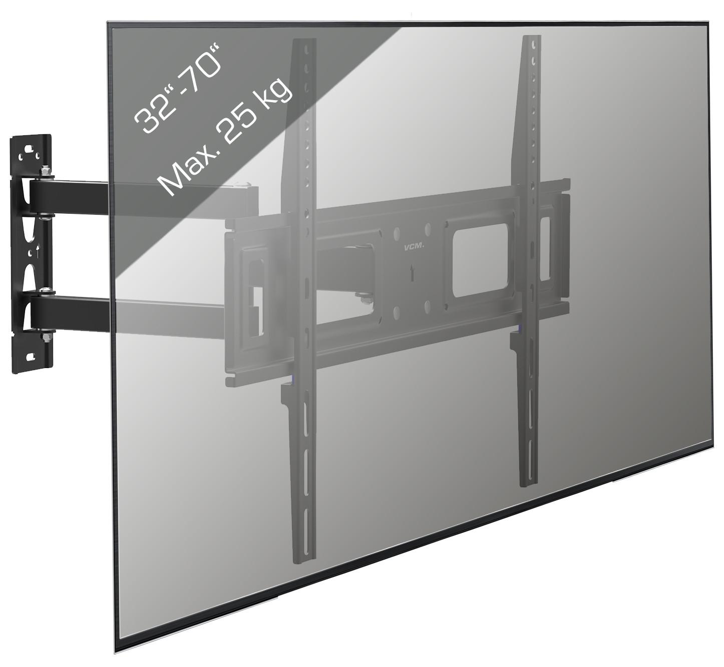 Stenski Nosilec Za Tv B-Sn 600, Črna - črna, Basics, kovina (64/42/7,5cm) - MID.YOU