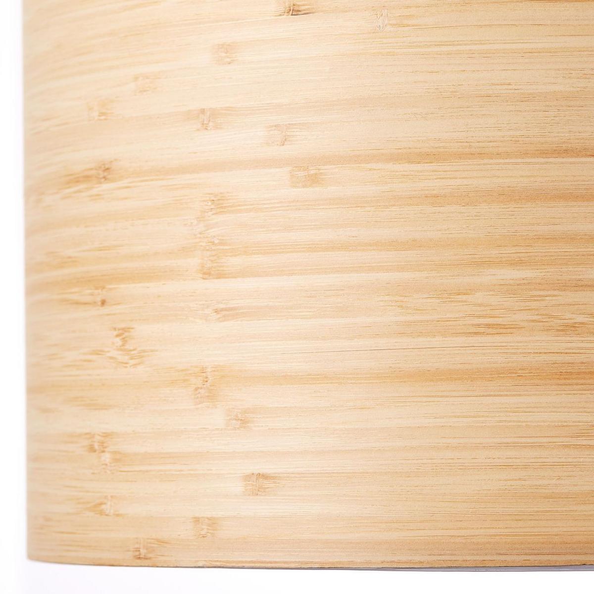 PENDELLEUCHTE Romm 99490/76 - Schwarz, Holz (35/35/120cm) - Brilliant