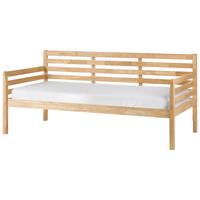 TAGESBETT Holz 90/200 cm Naturfarben Theza - Naturfarben, Holz (90/200cm) - Beliani